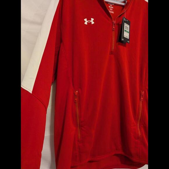$80 Mens Under Armour Fleece Hooded Jacket Large NWT - Picture 3 of 8